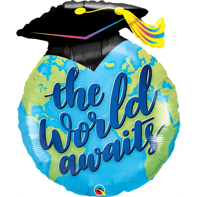 The World Awaits Graduation 36 Balloon