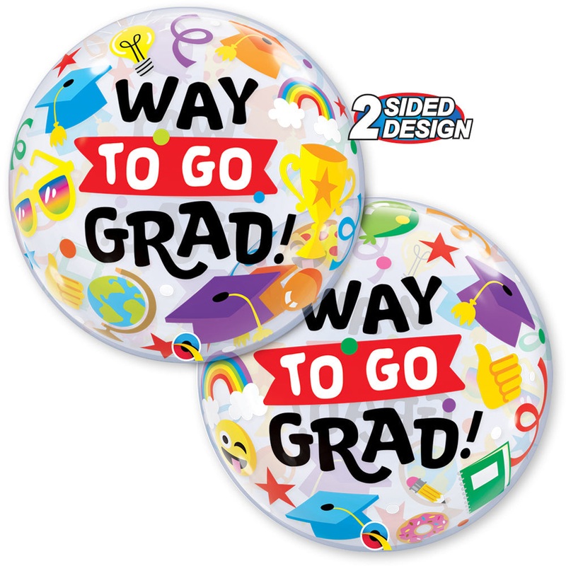 Way To Go Grad Everything 22 Bubble Balloon