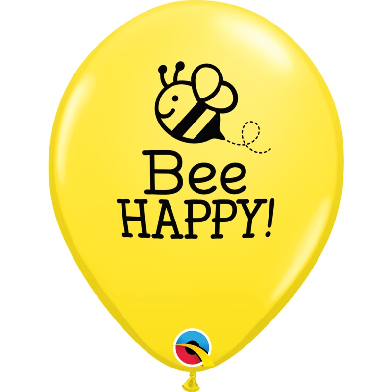 Bee Happy Bumble Bee Yellow 11 Balloons (50 count)