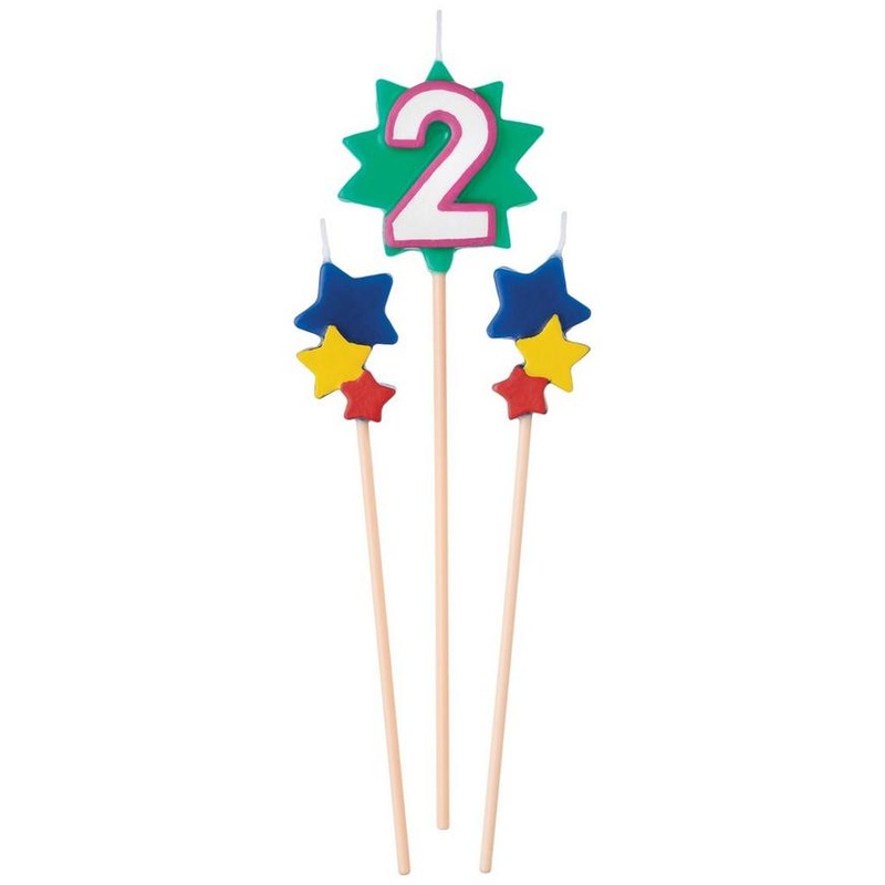 Birthday Cake Pick Candles #2 | 3pcs