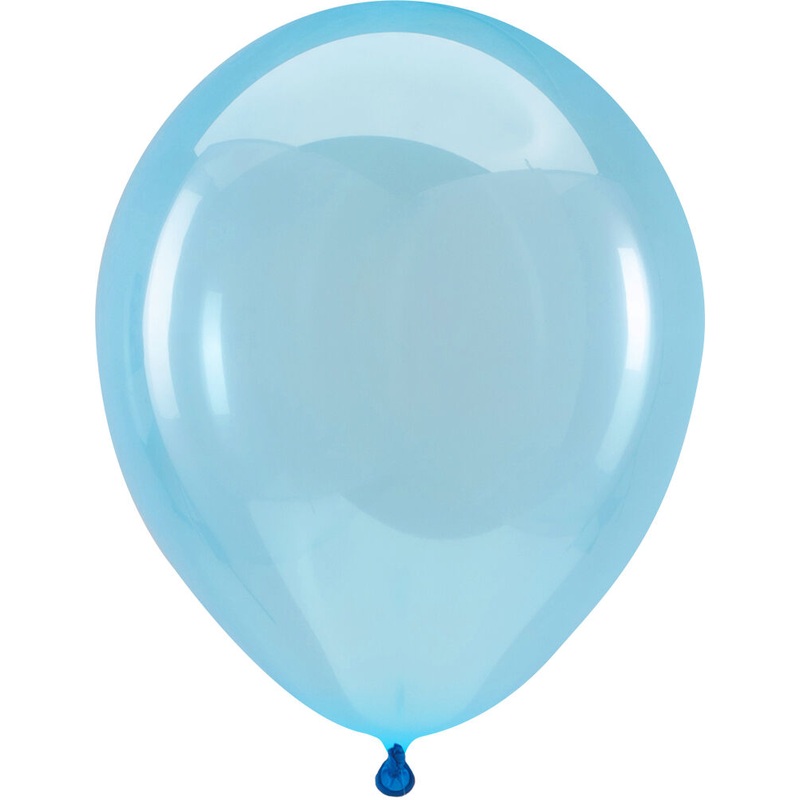 Crystal Clearz Blue 5" Latex Balloons (100 count)