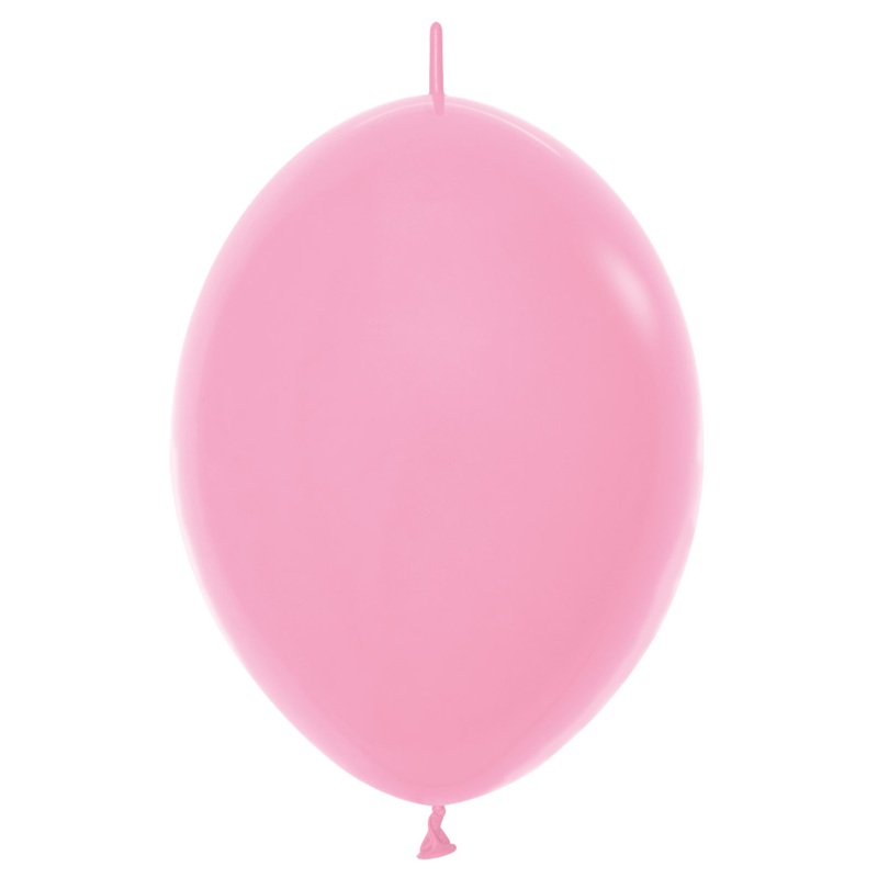 Fashion Bubble Gum Pink 12 Link-O-Loon Balloons (50 count)