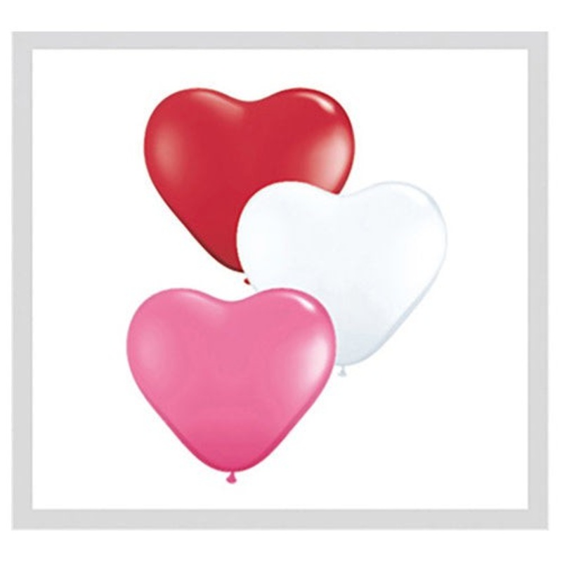 Hearts - Love Assortment 15 Latex Balloons (5 count)