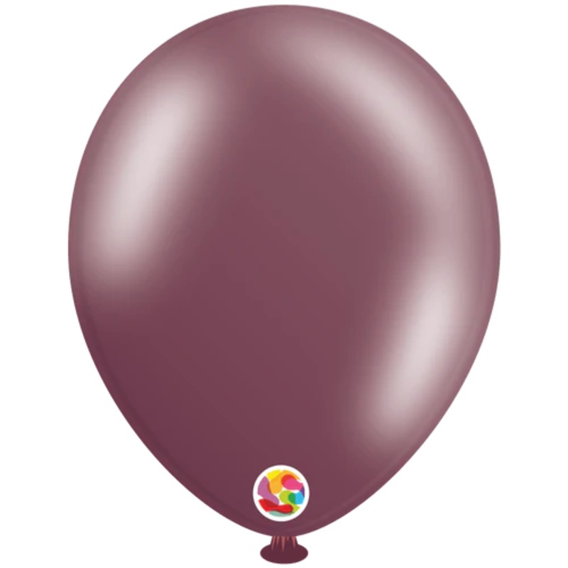 Metallic Burgundy 10 Latex Balloons (100 count)