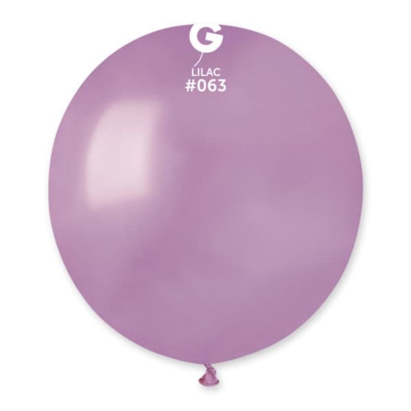 Metallic Metal Lavender 19 Latex Balloons (25 count)