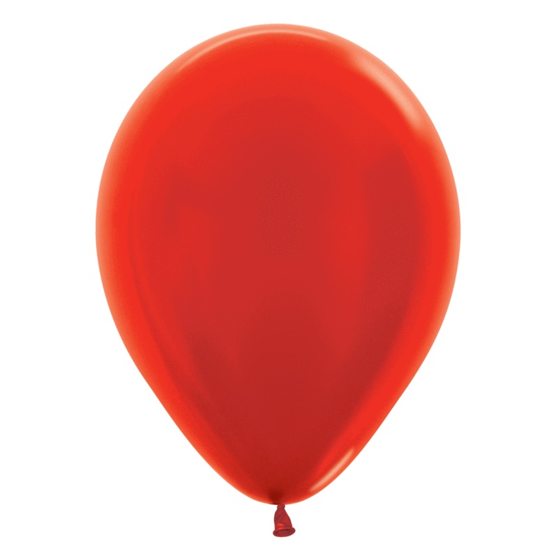Metallic Red 11 Latex Balloons (100 count)