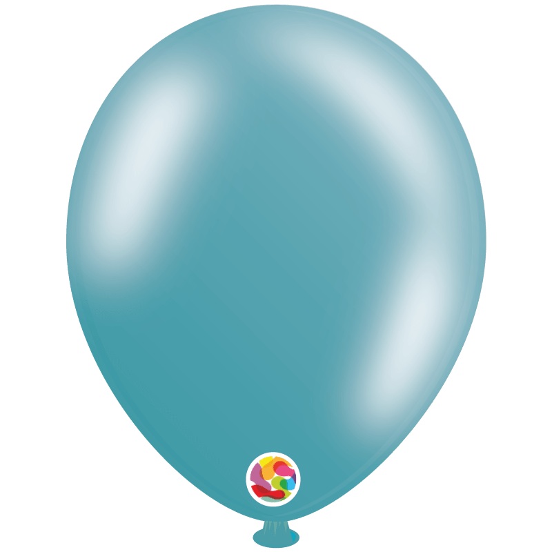 Metallic Turquoise 12 Latex Balloons (50 count)
