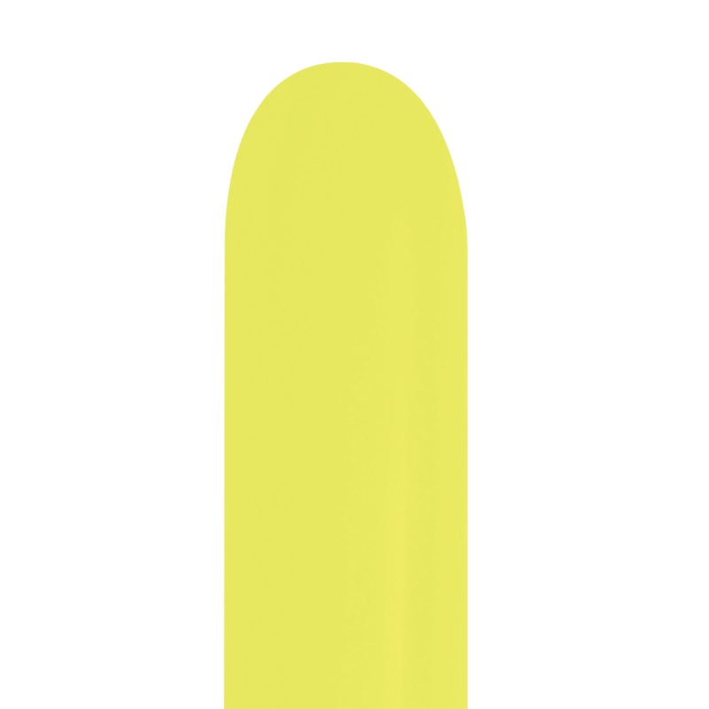 Neon Yellow 260B Latex Balloons (50 count)