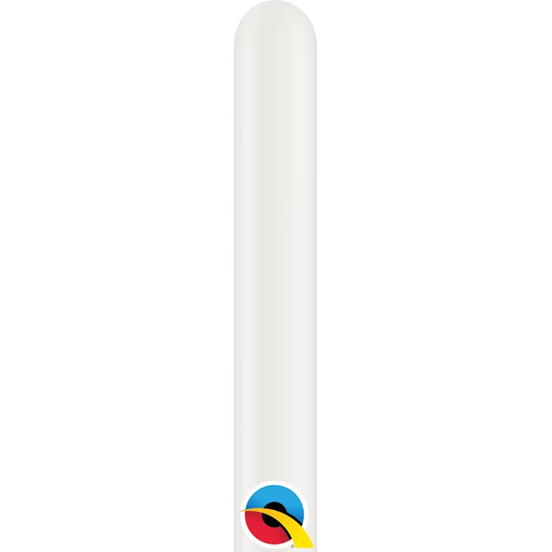 Pearl White 160Q Latex Balloons (100 count)