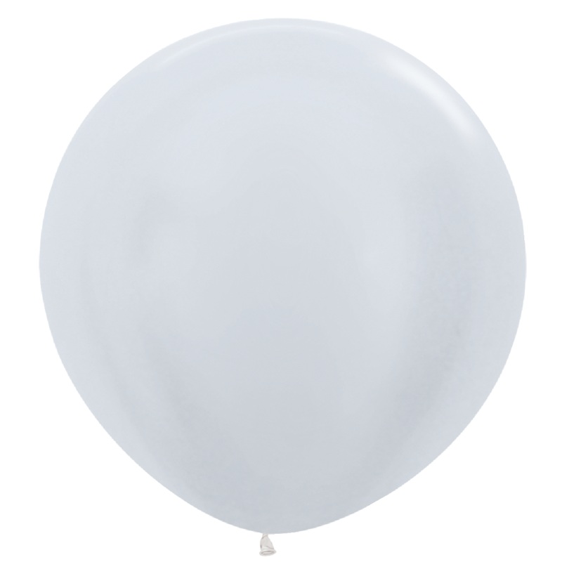 Pearl White 36 Latex Balloons (2 count)