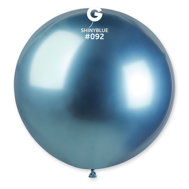 Shiny Blue 31 Latex Balloon