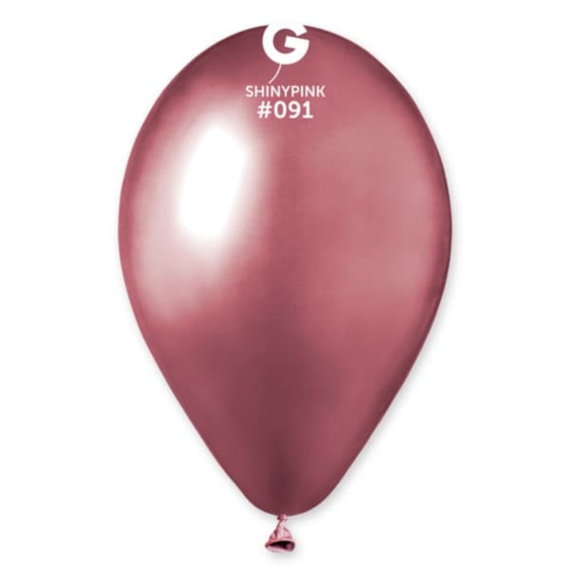 Shiny Pink 13 Latex Balloons (25 count)