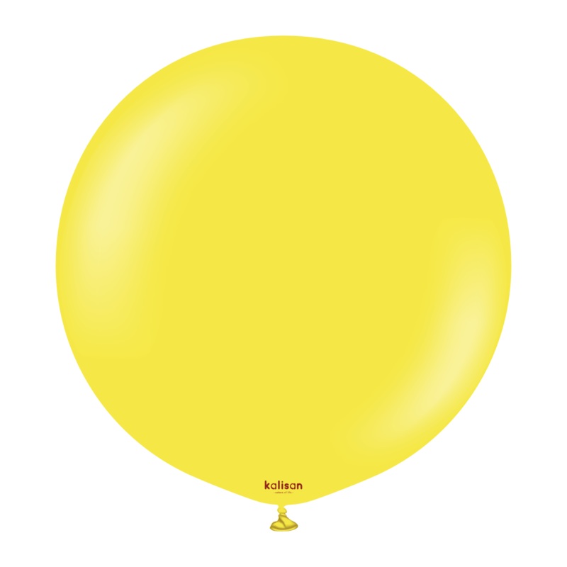 Yellow 24 Latex Balloons (2 count)